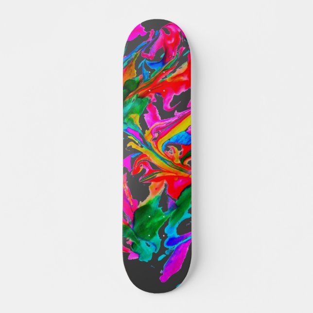 Crazy färg mini skateboard bräda 18,5 cm (Framsida)