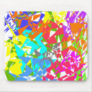 Crazy Färg Polygon Struktur Mousepad Musmatta