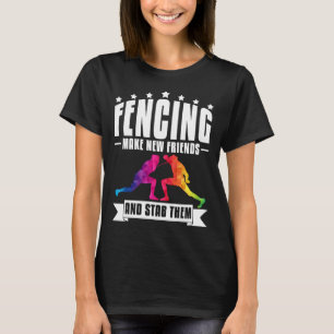 Crazy Fencsiast Funny Fencer T Shirt