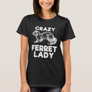 Crazy Ferret Dam Animal Kid T Shirt