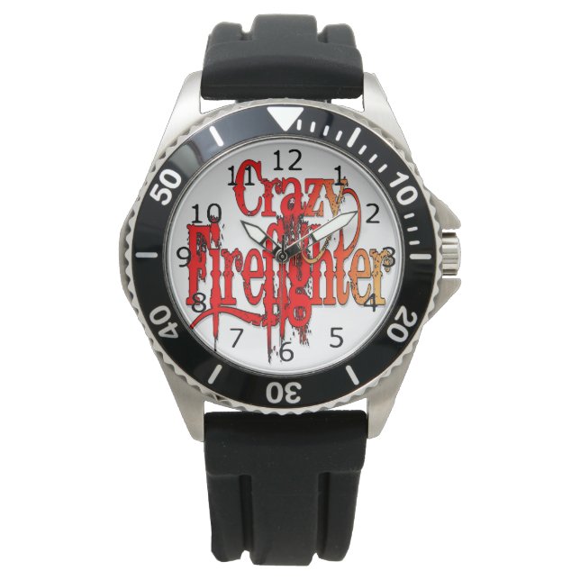 Crazy Firefighter Armbandsur (Framsida)