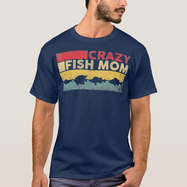 Crazy Fish Mamma Funny Fish Women T Shirt (Framsida)