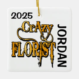 Crazy Florist ANPASSNINGSBAR Julgransprydnad Keramik
