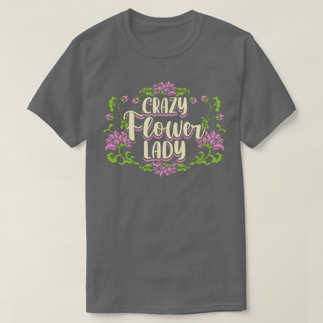 Crazy Flower Dam T Shirt (Design framsida)