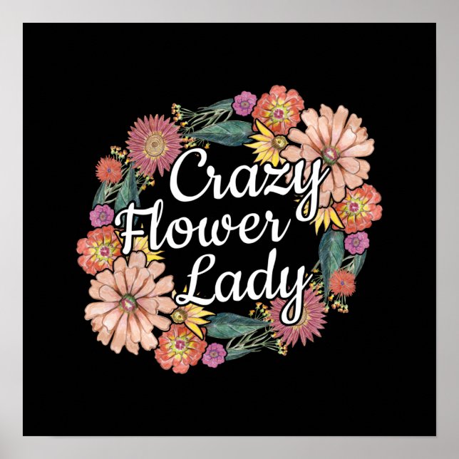 Crazy Flower Dam - Zinnia Gardener Poster (Framsidan)