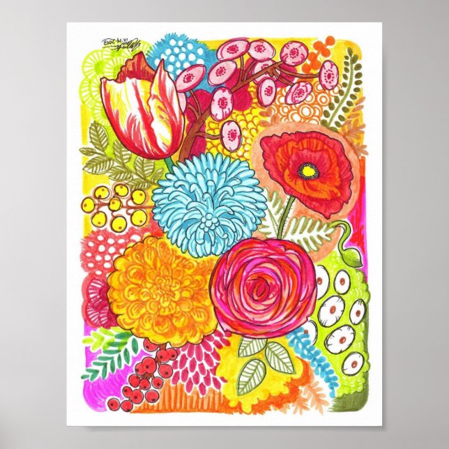 Crazy Flowers Poster (Framsidan)