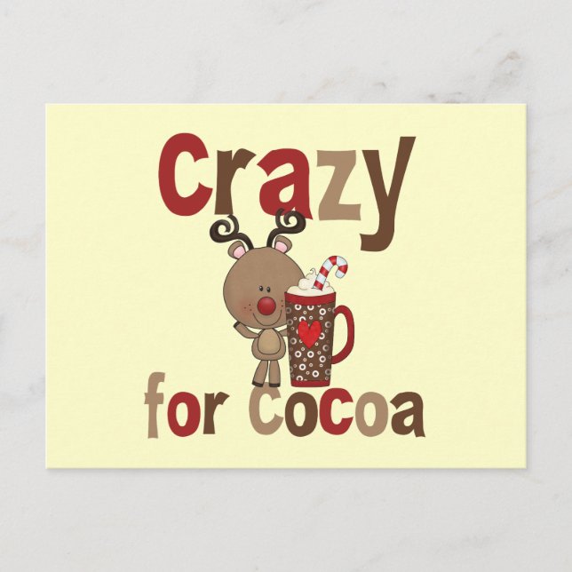 Crazy for Cocoa Vykort (Framsida)