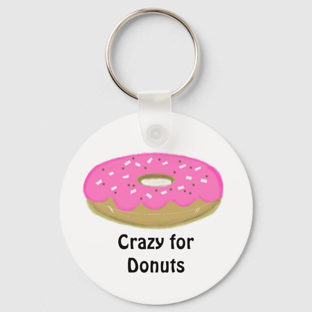 Crazy for Donuts Nyckelring (Framsida)