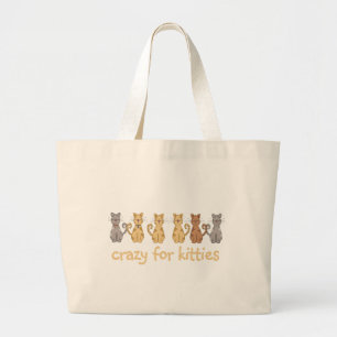 Crazy For Kattunge Tshirts and Gifts Jumbo Tygkasse