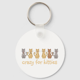 Crazy For Kattunge Tshirts and Gifts Nyckelring