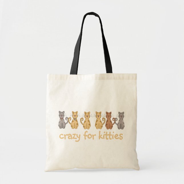 Crazy For Kattunge Tshirts and Gifts Tygkasse (Framsidan)