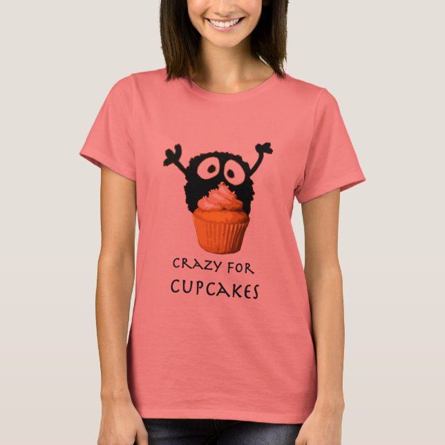 Crazy för muffinsar tee (Framsida)