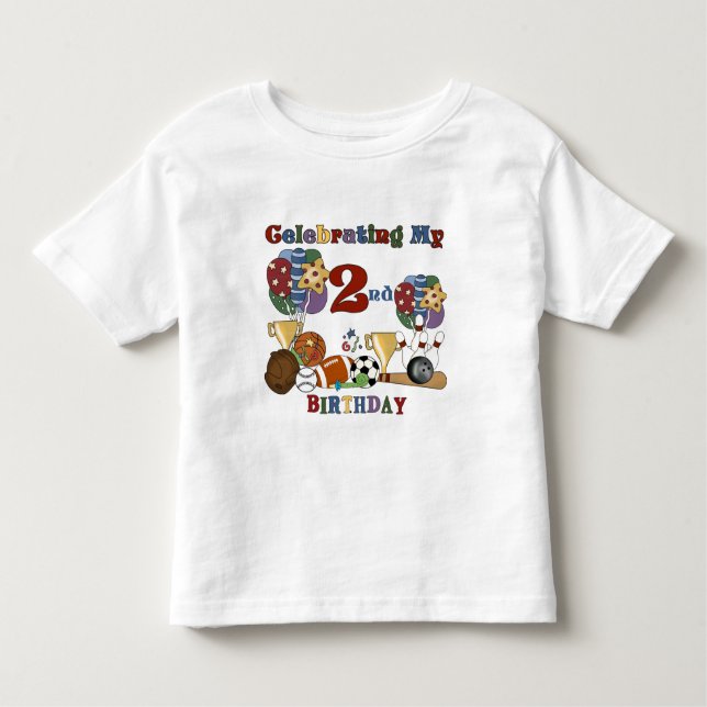 Crazy for Sports 2nd Birthday T-shirts and Gifts (Framsida)