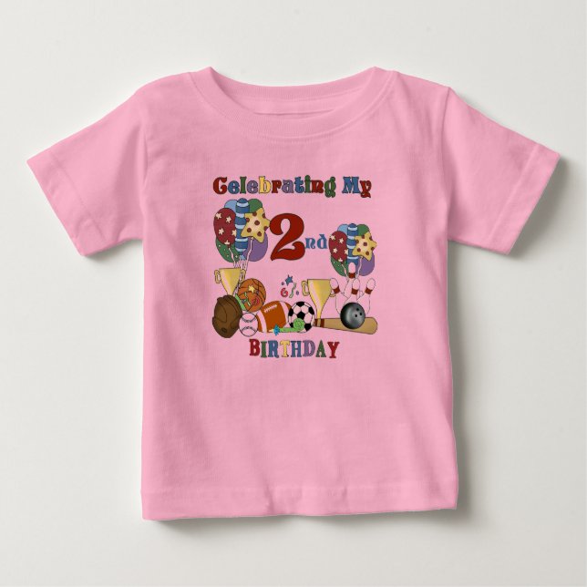 Crazy for Sports 2nd Birthday T-shirts and Gifts (Framsida)