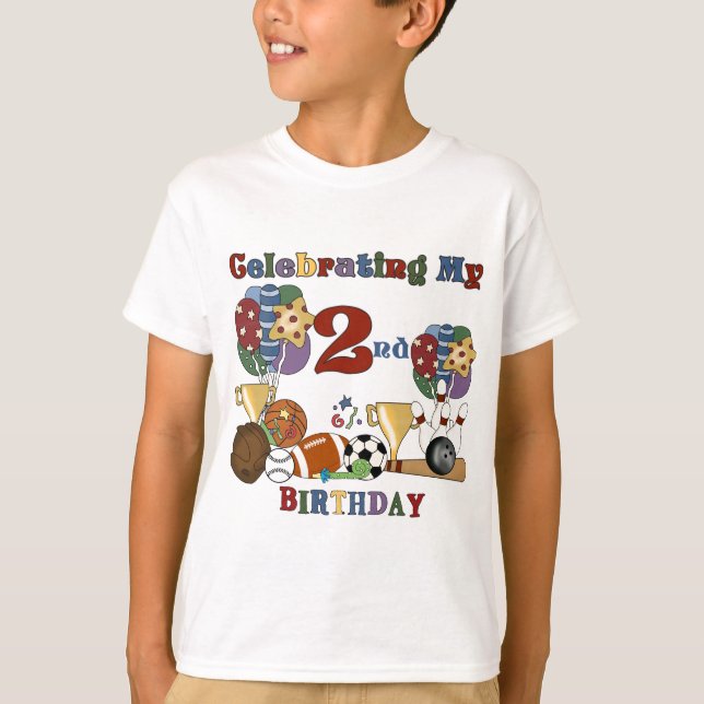 Crazy for Sports 2nd Birthday T-shirts and Gifts (Framsida)