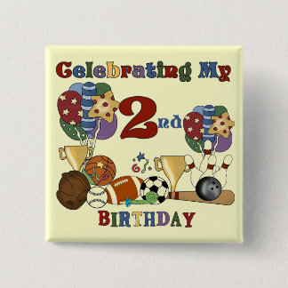 Crazy for Sports 2nd Birthday T-shirts and Gifts Knapp