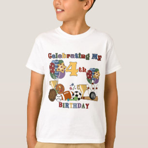 Crazy for Sports 4e födelsedagen T-shirts and Gift