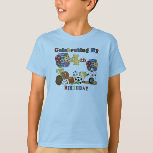 Crazy for Sports 4e födelsedagen T-shirts and Gift