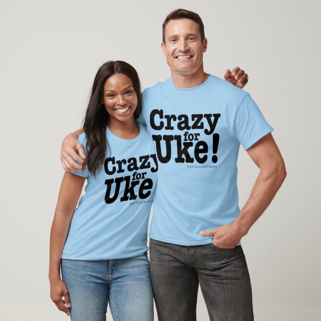 Crazy for UKE Långärmad Top T-shirt (Unisex)