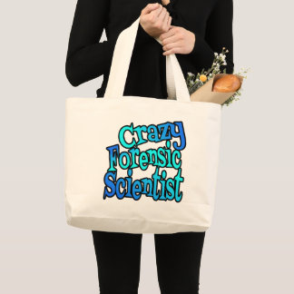 Crazy Forensist Scientist Tote Bag Jumbo Tygkasse