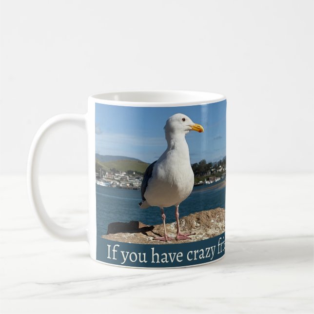 Crazy Friends Måsgal Mug Kaffemugg (Vänster)
