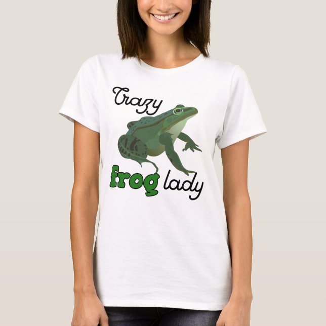 Crazy Frog Dam Frog älskare-gåvor T Shirt (Framsida)
