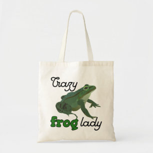 Crazy Frog Dam Frog älskare-gåvor Tygkasse