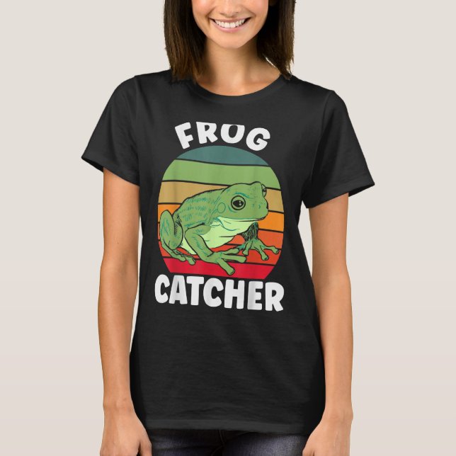 Crazy Frog Frog Whisperer Frog Catcher T Shirt (Framsida)