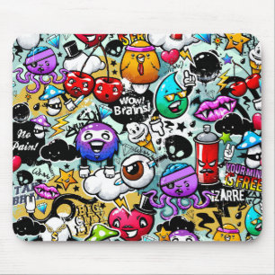 Crazy Fruits and Vegetables Graffiti Art Musmatta