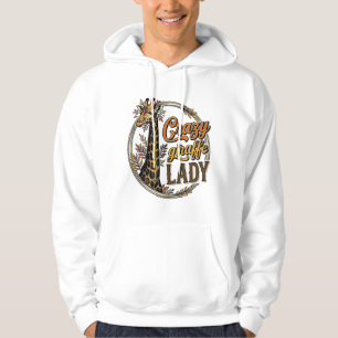 Crazy Giraffdame Vintage Gravyr T-Shirt Design_ Hoodie