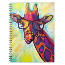 Crazy Giraffe Man Notebook
