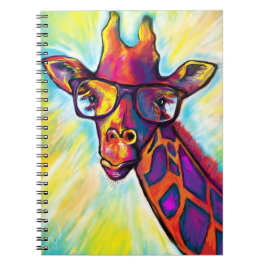 Crazy Giraffe Man Notebook Anteckningsbok