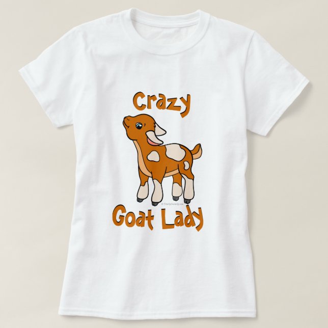 CRAZY GOAT DAM | av totaltGoatally™ Tee Shirt (Design framsida)