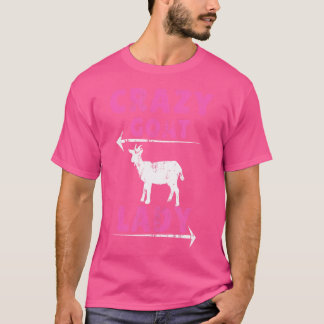 Crazy Goat Dam Funny Goats Älskare Farmer T Shirt