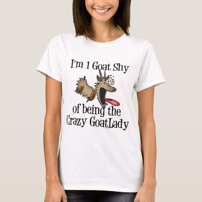 Crazy Goat Dam GetYerGoat T-shirt (Framsida)
