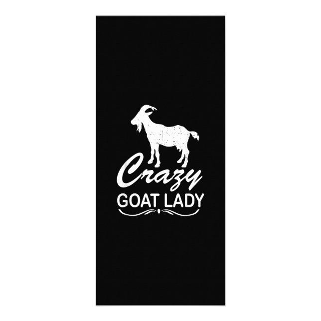Crazy Goat Lady Shirt Goat, Goat Farmer Gift Reklamkort (Framsidan)