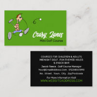 Crazy Golfer, Mini Golf Course Advertising