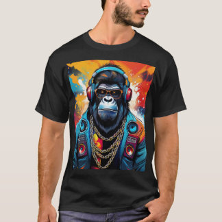 Crazy gorilla T-shirt-design T Shirt