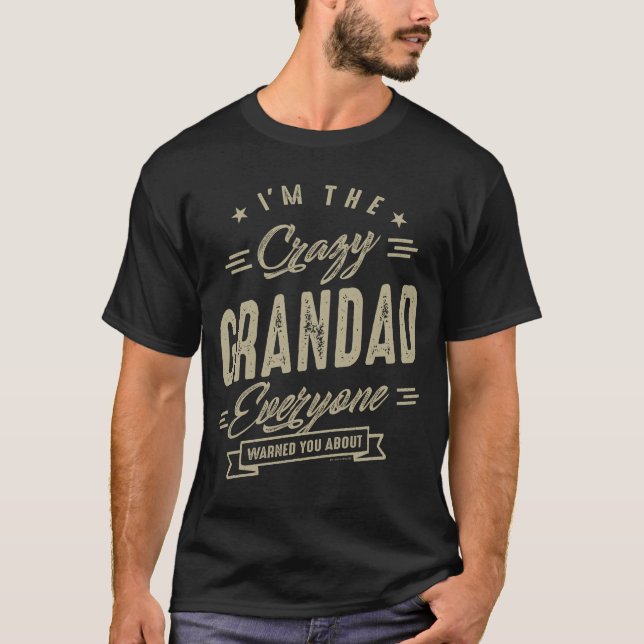 Crazy Grandad T Shirt (Framsida)