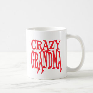 Crazy Grandma in Red Kaffemugg