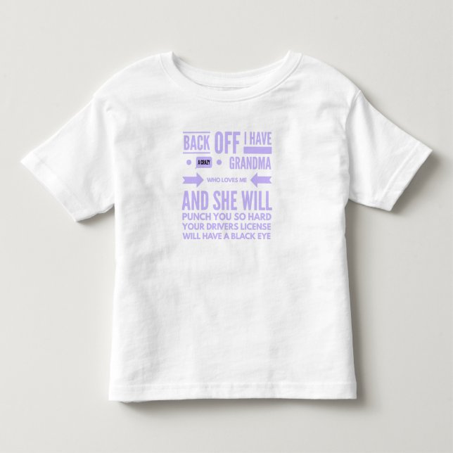 Crazy Grandma T Shirt (Framsida)