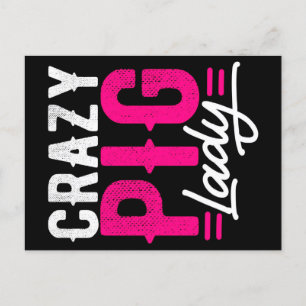 Crazy Gris DAM Cute Gift Helg Vykort