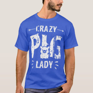 Crazy Gris Dam Gris Älskare Djurfarm Farmer Farmin T Shirt