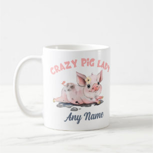 Crazy Gris Mugg, Gris Älskare Mugg, Personlig Gift Kaffemugg