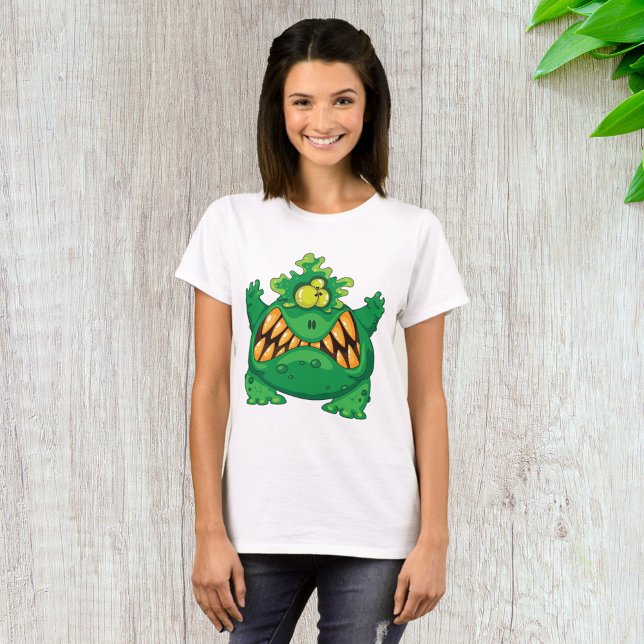 Crazy Grönt Monster T Shirt (Skapare uppladdad)