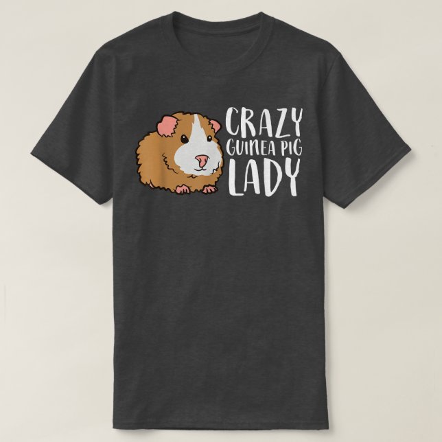 Crazy Guinea Gris Dam Pet Women Guinea Gris T Shirt (Design framsida)