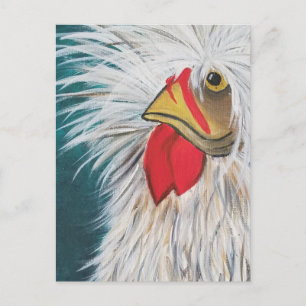 Crazy Hair Chicken Vykort