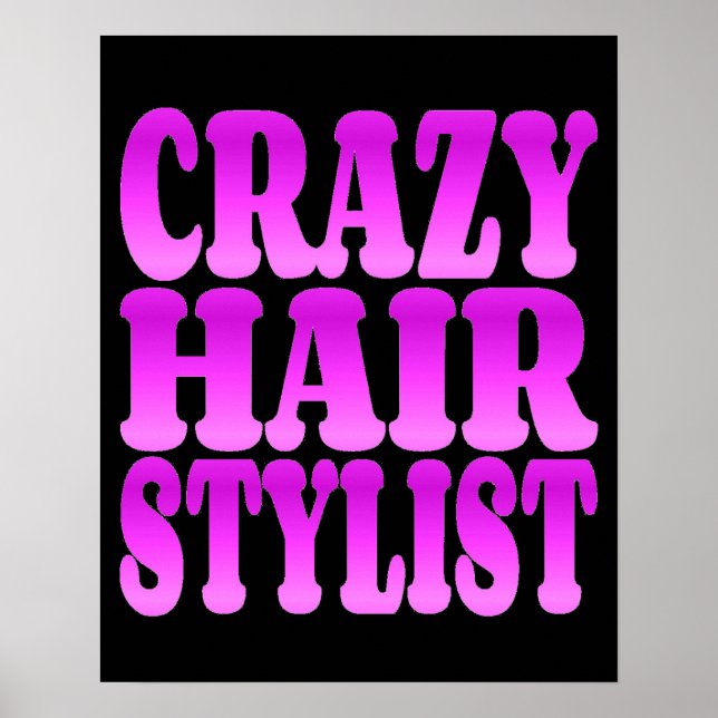 Crazy Hair Stylist Poster (Framsidan)