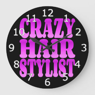 Crazy Hair Stylist Stor Klocka