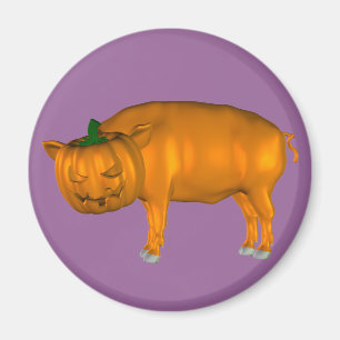 Crazy Halloween Gris Magnet